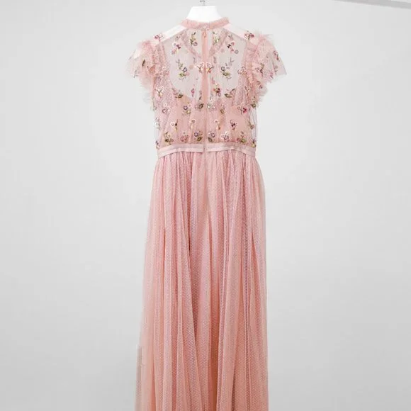 Needle & Thread Pink Floral Maxi Dress - Picture 3 of 10